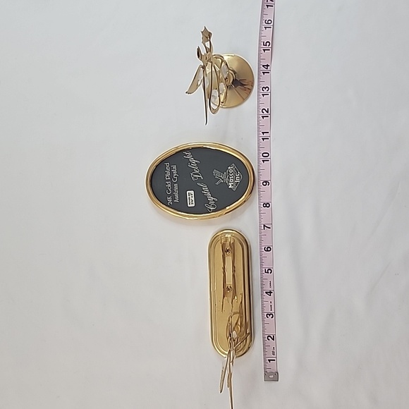 NWT Mascot Inc 24K Gold Plated Austrian Crystal Delight Angel's and Frame - Picture 13 of 16